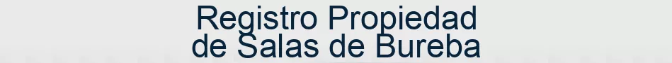 Registro Propiedad de Salas de Bureba