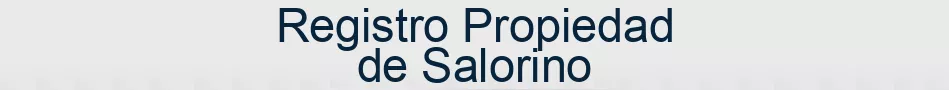 Registro Propiedad de Salorino