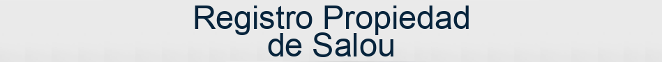 Registro Propiedad de Salou