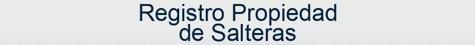 Registro Propiedad de Salteras