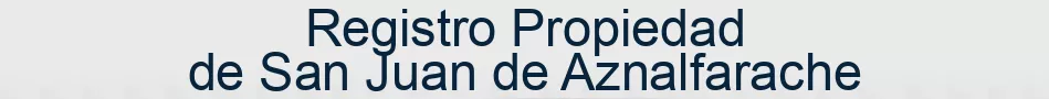 Registro Propiedad de San Juan de Aznalfarache