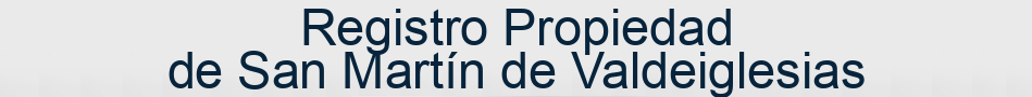 Registro Propiedad de San Martín de Valdeiglesias