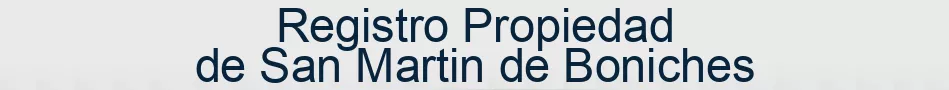 Registro Propiedad de San Martin de Boniches