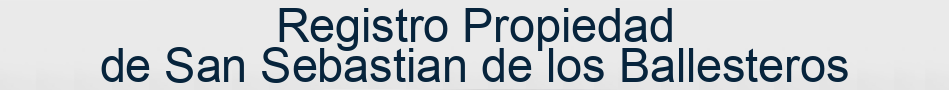 Registro Propiedad de San Sebastian de los Ballesteros