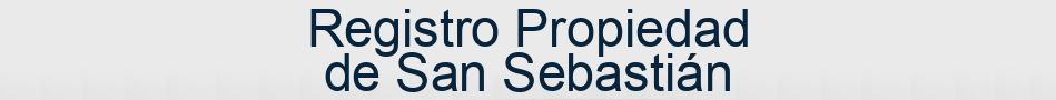 Registro Propiedad de San Sebastián