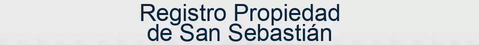 Registro Propiedad de San Sebastián