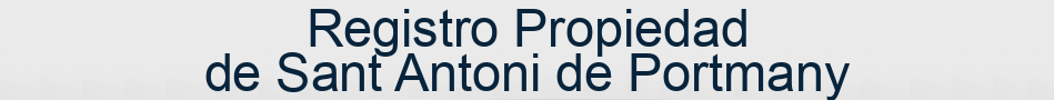Registro Propiedad de Sant Antoni de Portmany