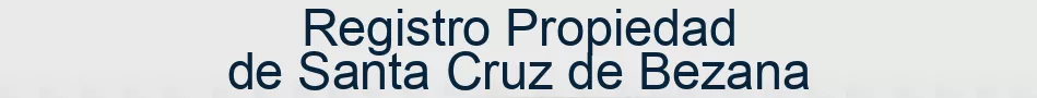 Registro Propiedad de Santa Cruz de Bezana