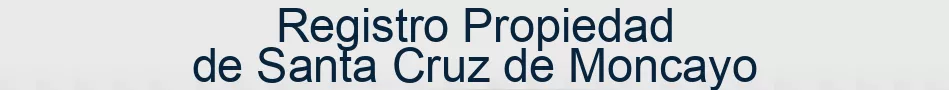 Registro Propiedad de Santa Cruz de Moncayo