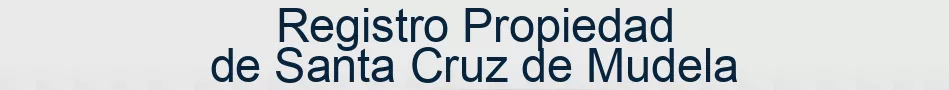 Registro Propiedad de Santa Cruz de Mudela