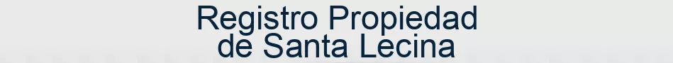Registro Propiedad de Santa Lecina