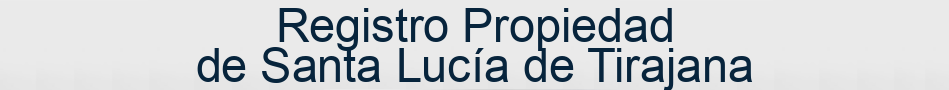Registro Propiedad de Santa Lucía de Tirajana