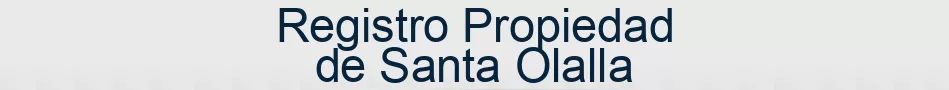 Registro Propiedad de Santa Olalla
