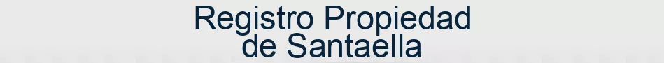 Registro Propiedad de Santaella