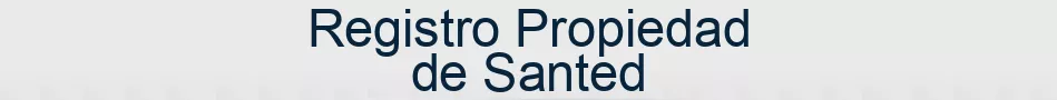 Registro Propiedad de Santed