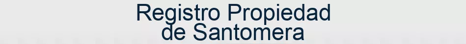 Registro Propiedad de Santomera