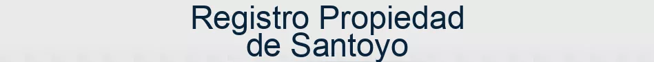 Registro Propiedad de Santoyo