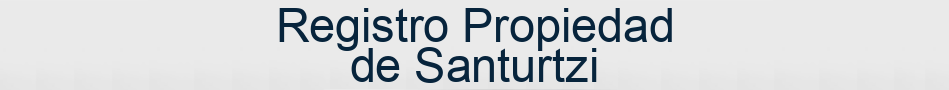 Registro Propiedad de Santurtzi