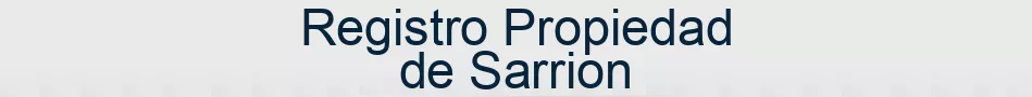Registro Propiedad de Sarrion