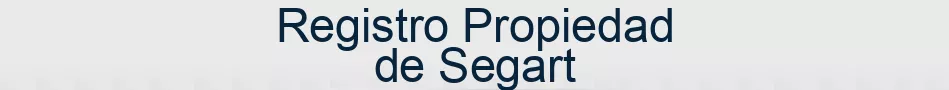 Registro Propiedad de Segart