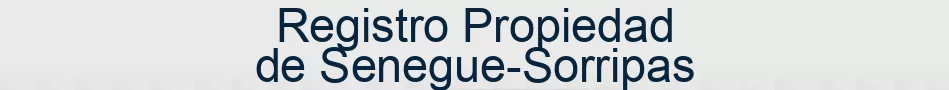 Registro Propiedad de Senegue-Sorripas