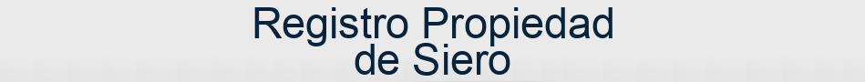 Registro Propiedad de Siero