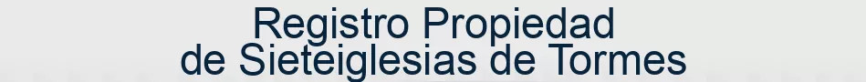 Registro Propiedad de Sieteiglesias de Tormes