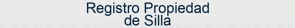 Registro Propiedad de Silla