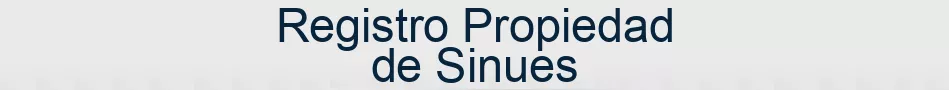 Registro Propiedad de Sinues