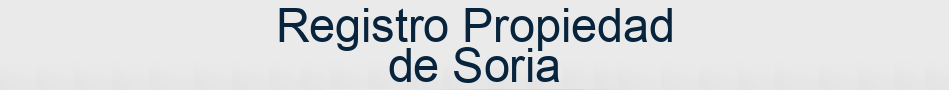 Registro Propiedad de Soria