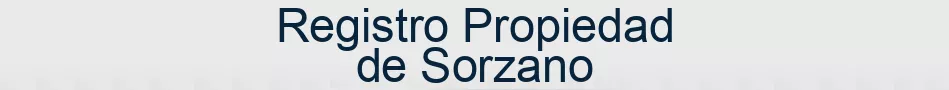 Registro Propiedad de Sorzano