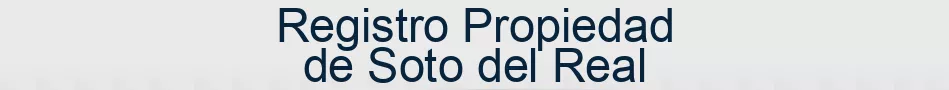 Registro Propiedad de Soto del Real