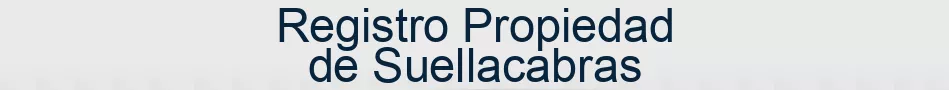 Registro Propiedad de Suellacabras