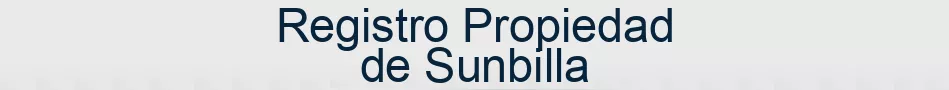 Registro Propiedad de Sunbilla