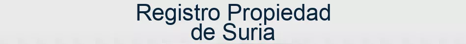 Registro Propiedad de Suria