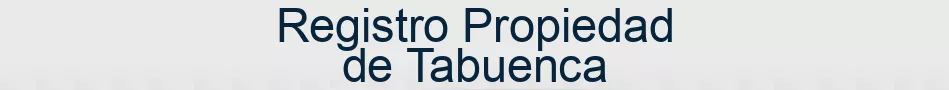 Registro Propiedad de Tabuenca