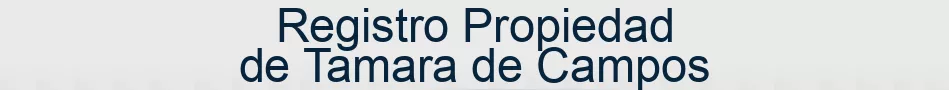 Registro Propiedad de Tamara de Campos