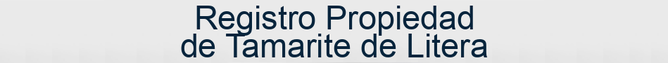 Registro Propiedad de Tamarite de Litera