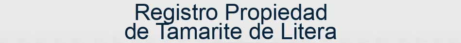Registro Propiedad de Tamarite de Litera