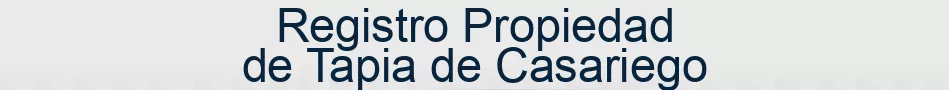 Registro Propiedad de Tapia de Casariego