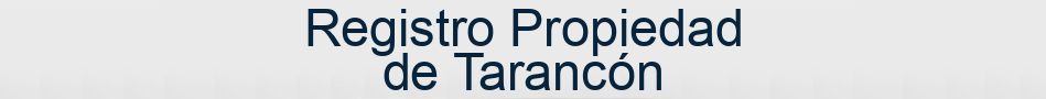 Registro Propiedad de Tarancón
