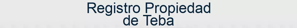 Registro Propiedad de Teba