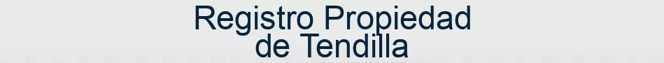Registro Propiedad de Tendilla