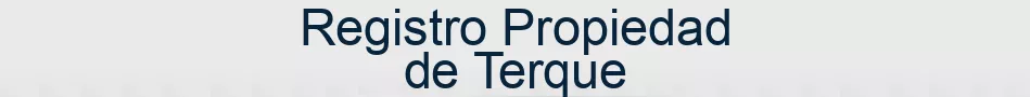 Registro Propiedad de Terque