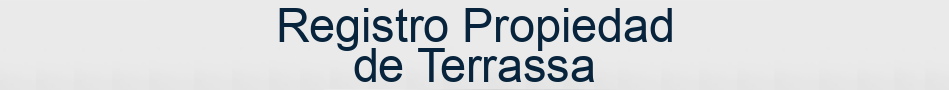 Registro Propiedad de Terrassa