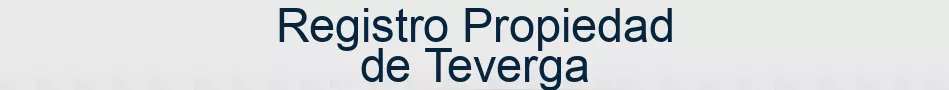 Registro Propiedad de Teverga