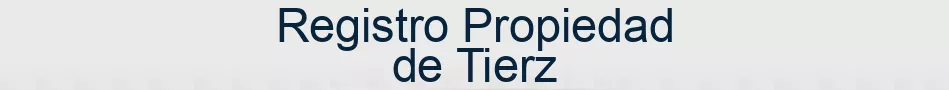 Registro Propiedad de Tierz