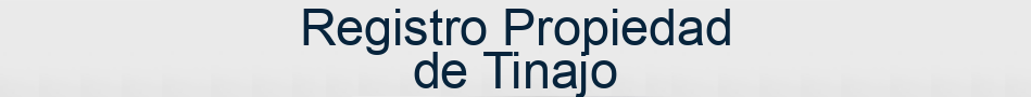 Registro Propiedad de Tinajo