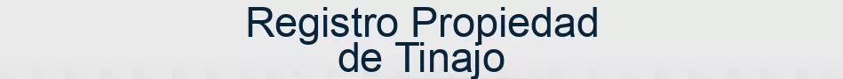 Registro Propiedad de Tinajo
