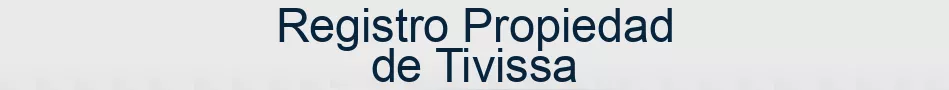 Registro Propiedad de Tivissa